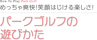 How To Play Park Golf めっちゃ爽快！笑顔はじける楽しさ！パークゴルフの遊びかた